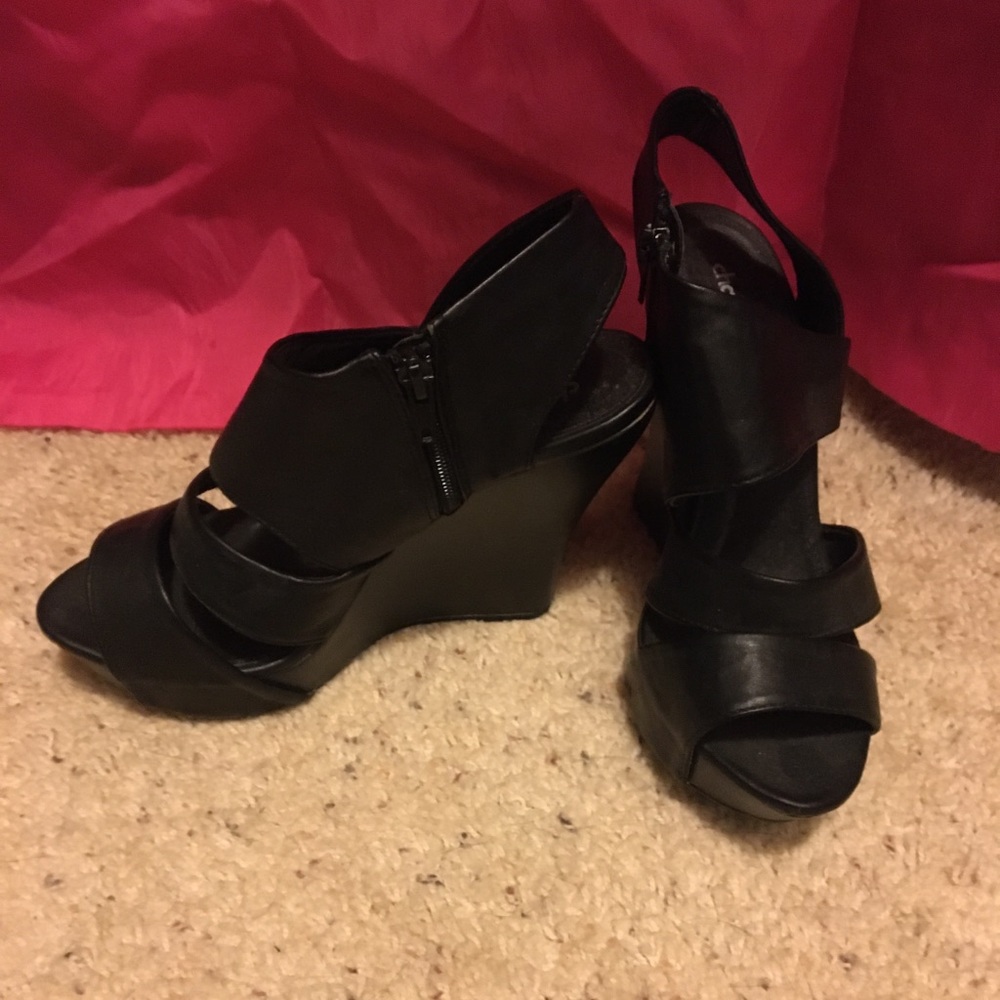 Charlotte Russe Strappy Wedge Sandals
